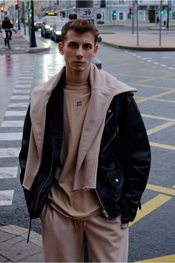 Мужской спортивный костюм тройка, на флисе