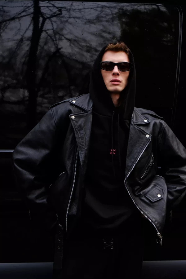 german3wBlack men's leather jacket