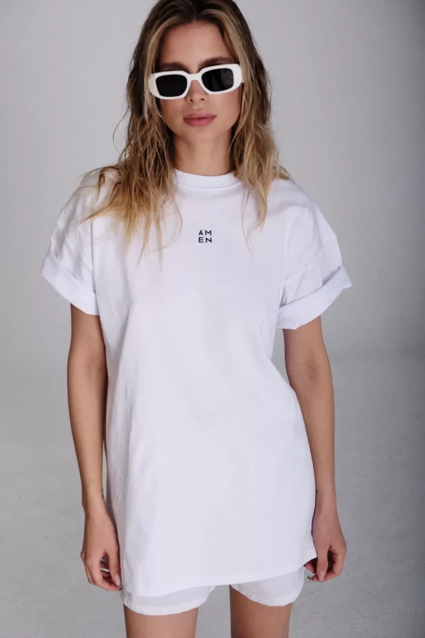 Tank top and Shorts white