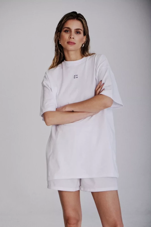 Tank top and Shorts white