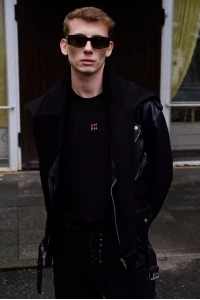 german3wBlack men's leather jacket