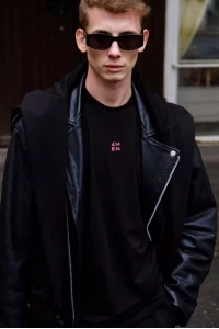 german3wBlack men's leather jacket