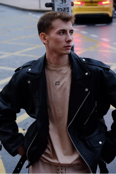 Мужской спортивный костюм, на флисе, серый