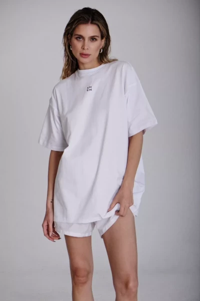 Набор Пиджак чёрный & Майка & Шорты белый