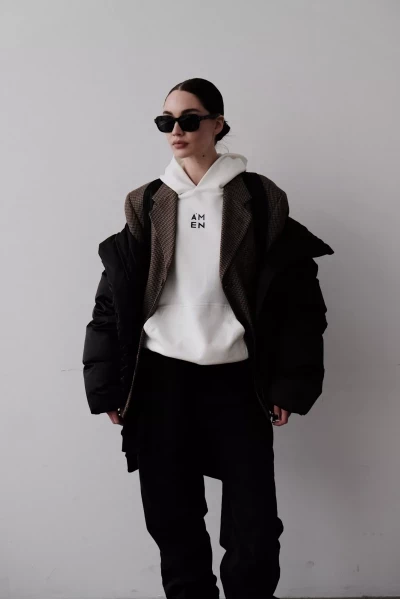 Тройка: Чёрная юбка и пиджак, белая рубашка